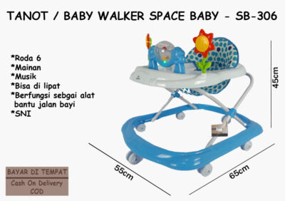 Anekadoo - Toko Mainan Baby Walker Space Baby Karakter Bunga di kota Probolinggo