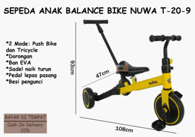 Anekadoo - Toko Mainan Sepeda Anak PMB Nuwa T-20-9 di kota Probolinggo