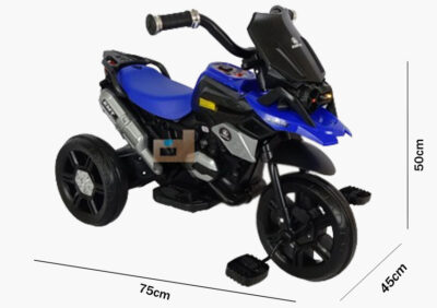 Anekadoo - Toko Mainan Motor Aki + Roda Tiga Exotic EMT-2214 – 72 x 45 x 50 Cm Biru, di Kota Probolinggo