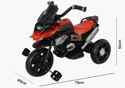 Anekadoo - Toko Mainan Motor Aki + Roda Tiga Exotic EMT-2214 – 72 x 45 x 50 Cm Merah, di Kota Probolinggo