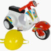 Anekadoo - Toko Mainan Motor Dorong Vespa Helm FD-307 putih di Kota Probolinggo
