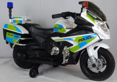 Anekadoo - Toko Mainan motor aki anak kyz 026 m police, putih di Kota Probolinggo