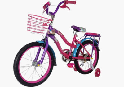 Anekadoo - Toko Mainan Sepeda Anak Cewek Mini 18 Inch Hunter 18204 Roda samping, pink di Kota Probolinggo