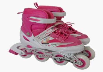 Anekadoo - Toko Mainan Sepatu roda power skates ukuran L, sepatu roda anak ABCED-1, pink di Kota Probolinggo