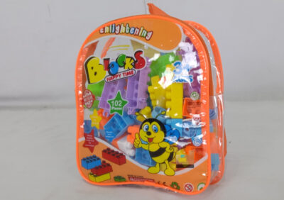 Anekadoo - Toko Mainan puzzle blocks happy time 102 pcs, puzzle edukasi, mainan block set, orange di Kota Probolinggo