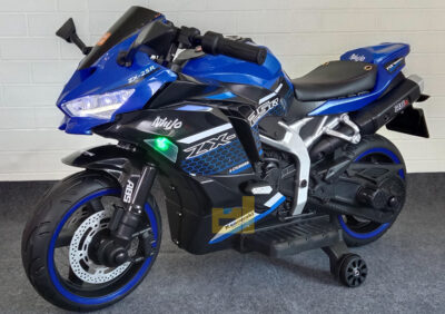 Anekadoo - Toko Mainan motor aki ninja zx 25r, biru di Kota Probolinggo